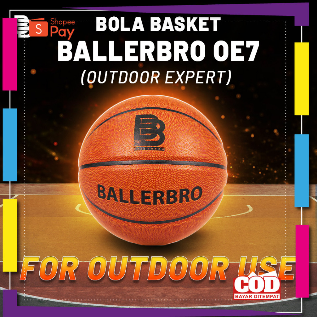 [PREMIUM ORIGINAL] BOLA BASKET BALLERBRO OE7 | BOLA BASKET OUTDOOR SIZE 7 | BOLA BASKET PRIA | BOLA 