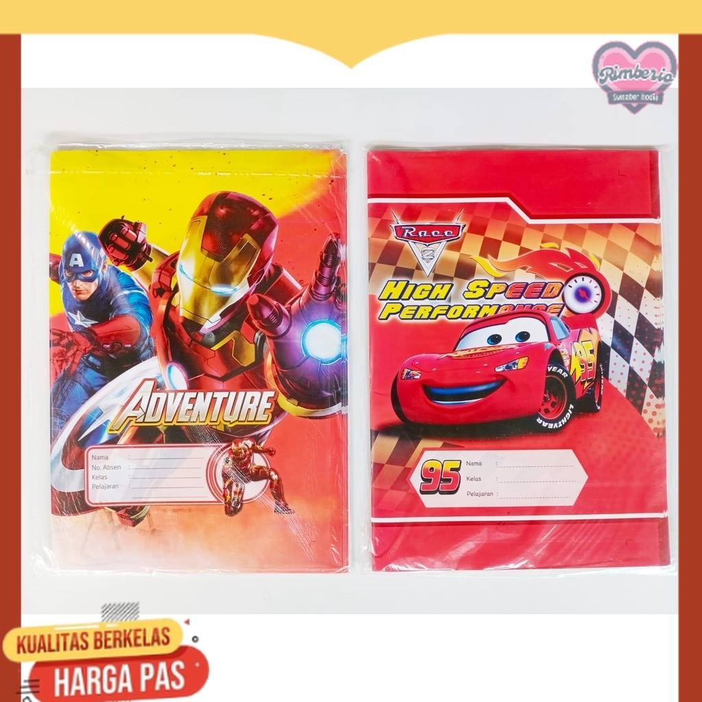

Sampul Buku Tulis Bermotif Ukuran Boxy / B5 | isi 20 Lembar