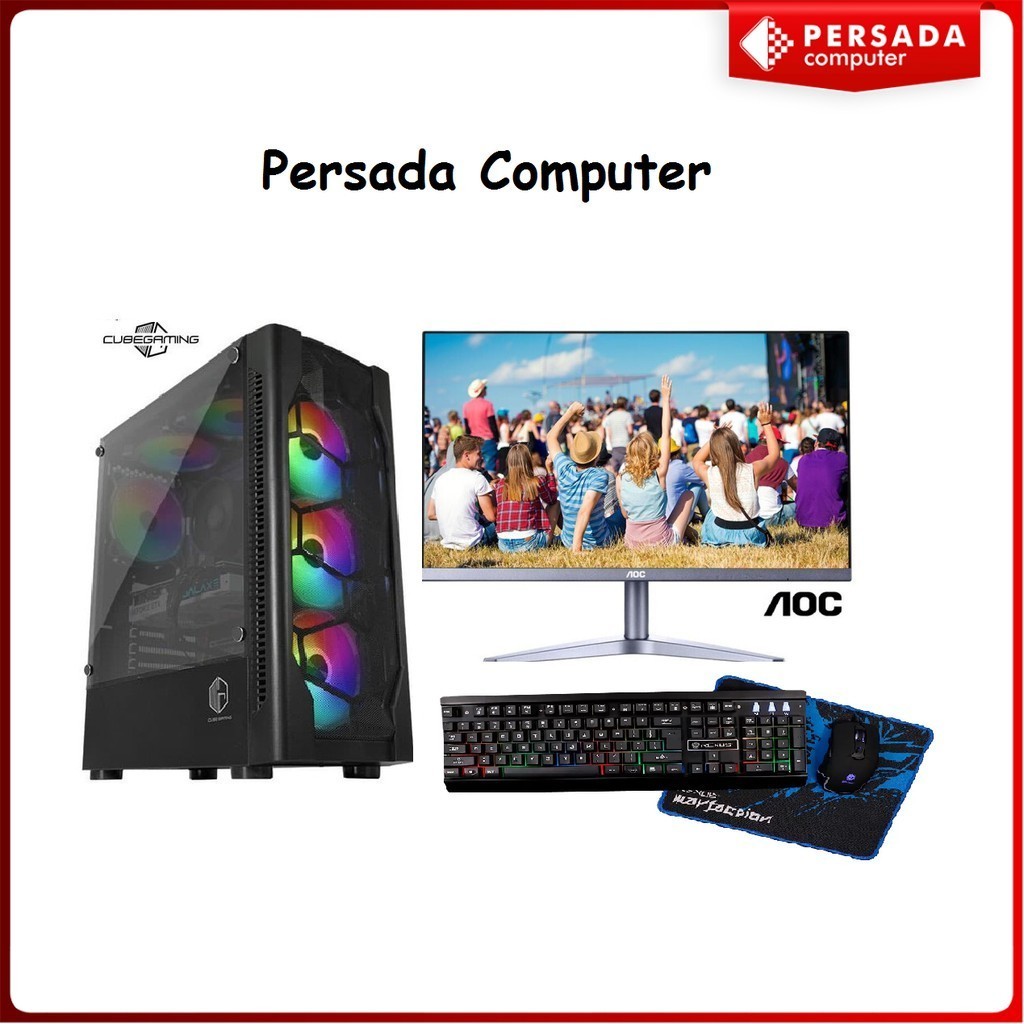 FULLSET PC GAMING RYZEN 3 3200G I 8GB I SSD I HDD 500GB I LED 24"