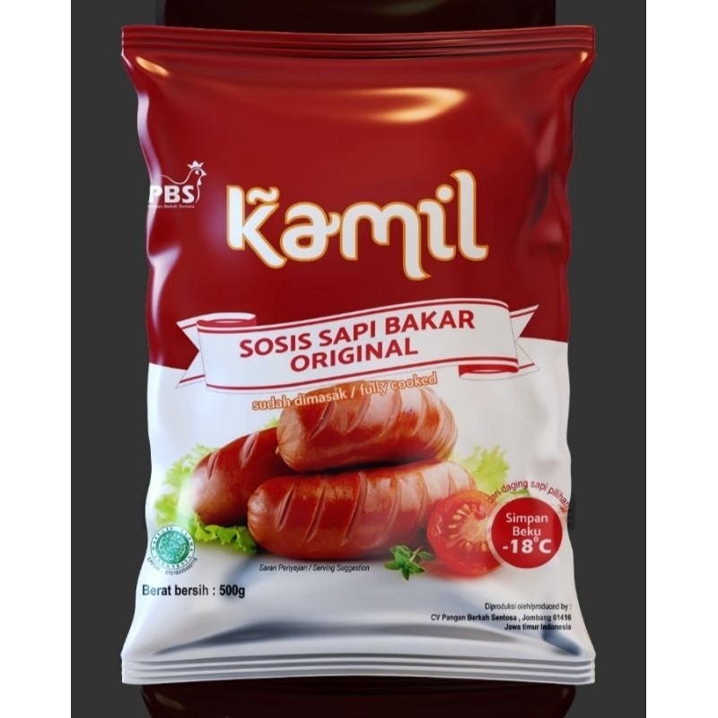 

Sosis Sapi Bakar Kamil Original 500 Gr isi 10 pcs