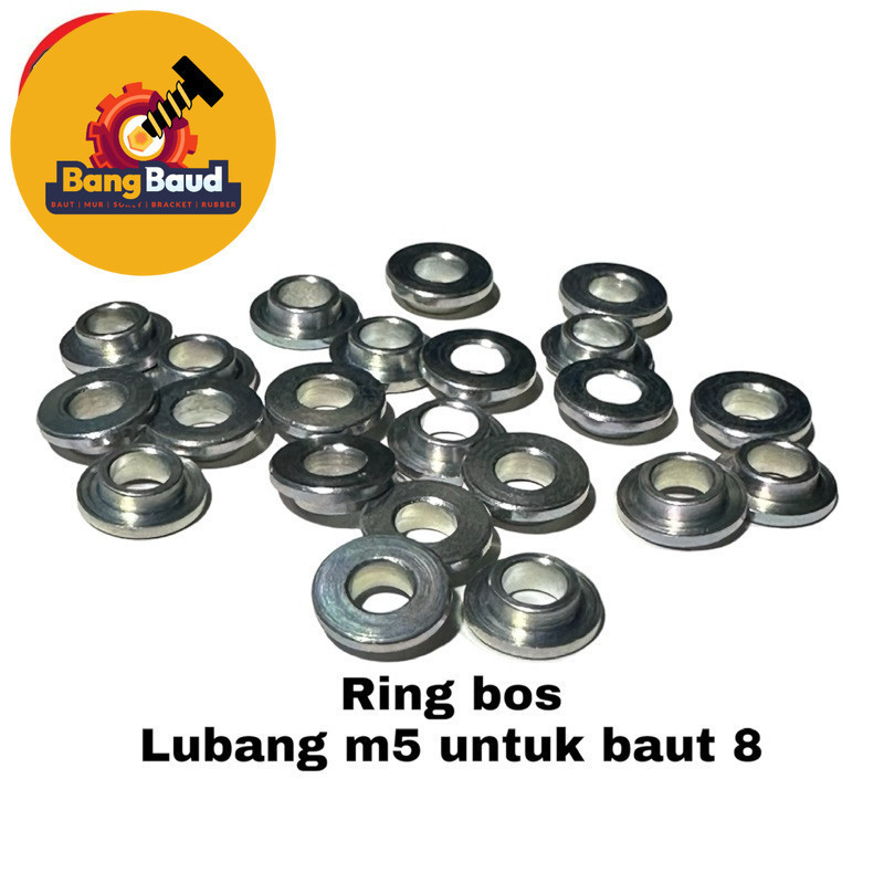 #bosh ring lubang m5 baut 8 ring topi busing bosh universla