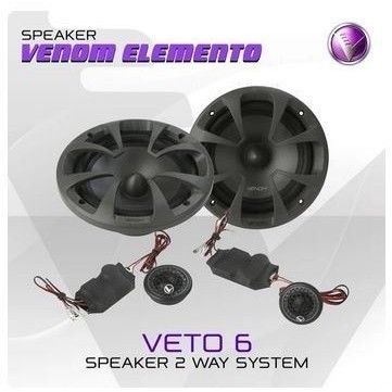 SPEAKER SPLIT 2 WAY VENOM VETO 6 / SPEAKER SPLIT VENOM 6,5 INCH / SPEAKER VENOM 6.5 INCH 2 WAY