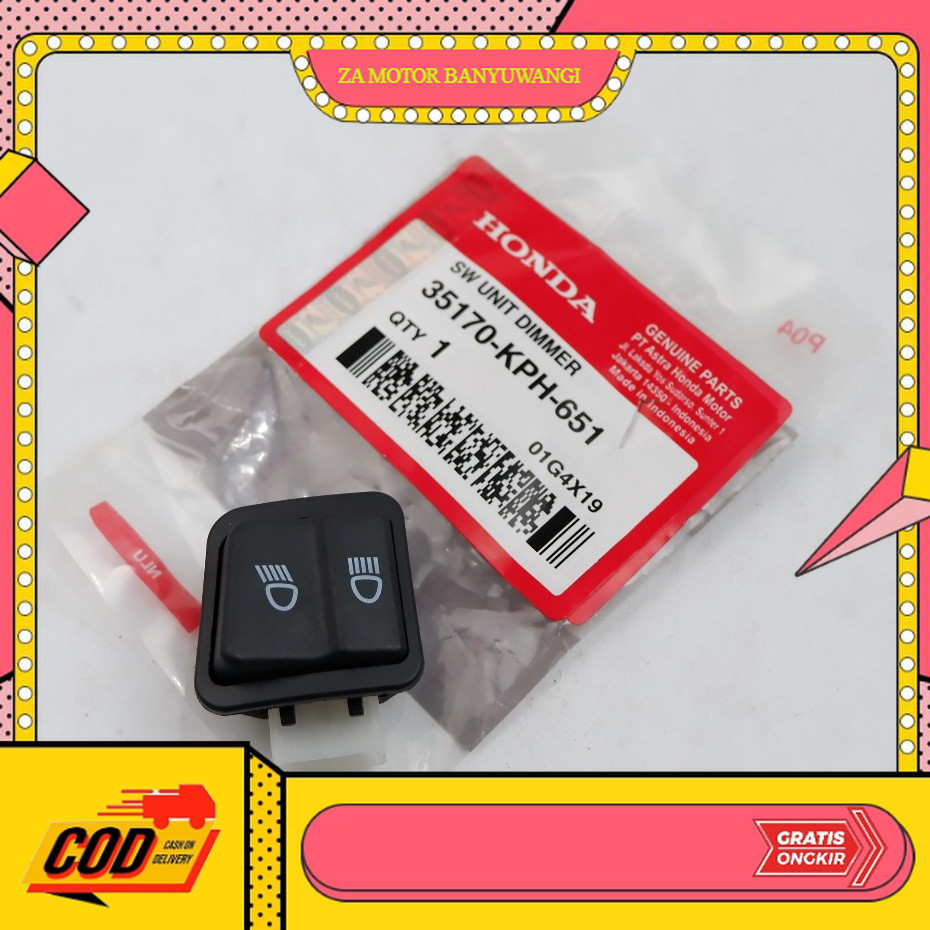 Tombol Lampu DIM Honda Karisma & Kirana KPH Part sepeda motor