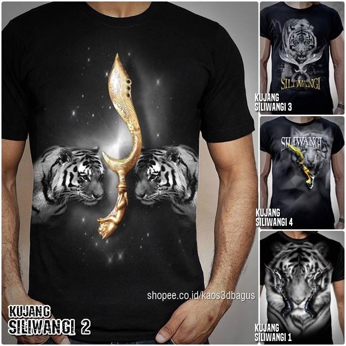 KAOS KUJANG SUNDA Macan Putih | Kaos HARIMAU SILIWANGI Maung Bodas BUDAYA SUNDA Distro PREMIUM