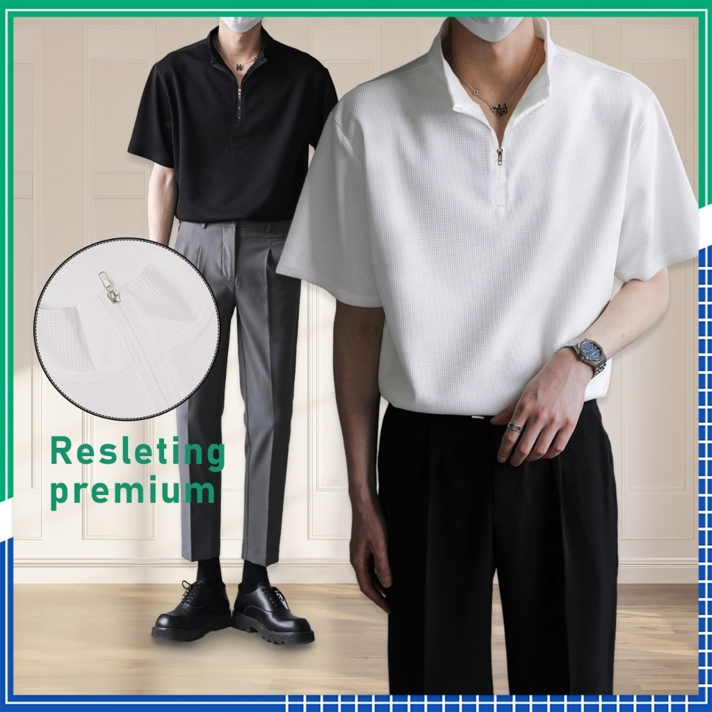 PAKAIAN LAKI PENDEK TERLARIS AGUSTUSAN / old money style pria baju pria kaos Polo keren korean style