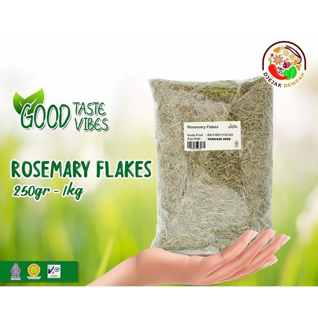 

Rosemary Flakes (Kemasan 100 Gr - 500gr ) - 100% Rempah Murni