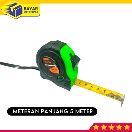 Meteran Tukang Bangunan 5 Kayu Meter M