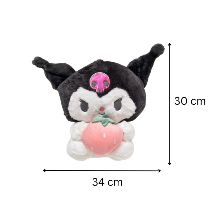 TOKOSANIA Boneka sanrio cinnamoroll melody kuromi plush doll  - kuromi berry