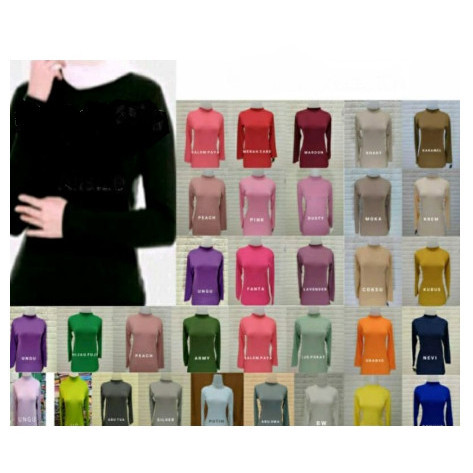 TOKOSANIA BAJU MANSET DALEMAN -L PREMIUM / MANSET KAOS - Putih