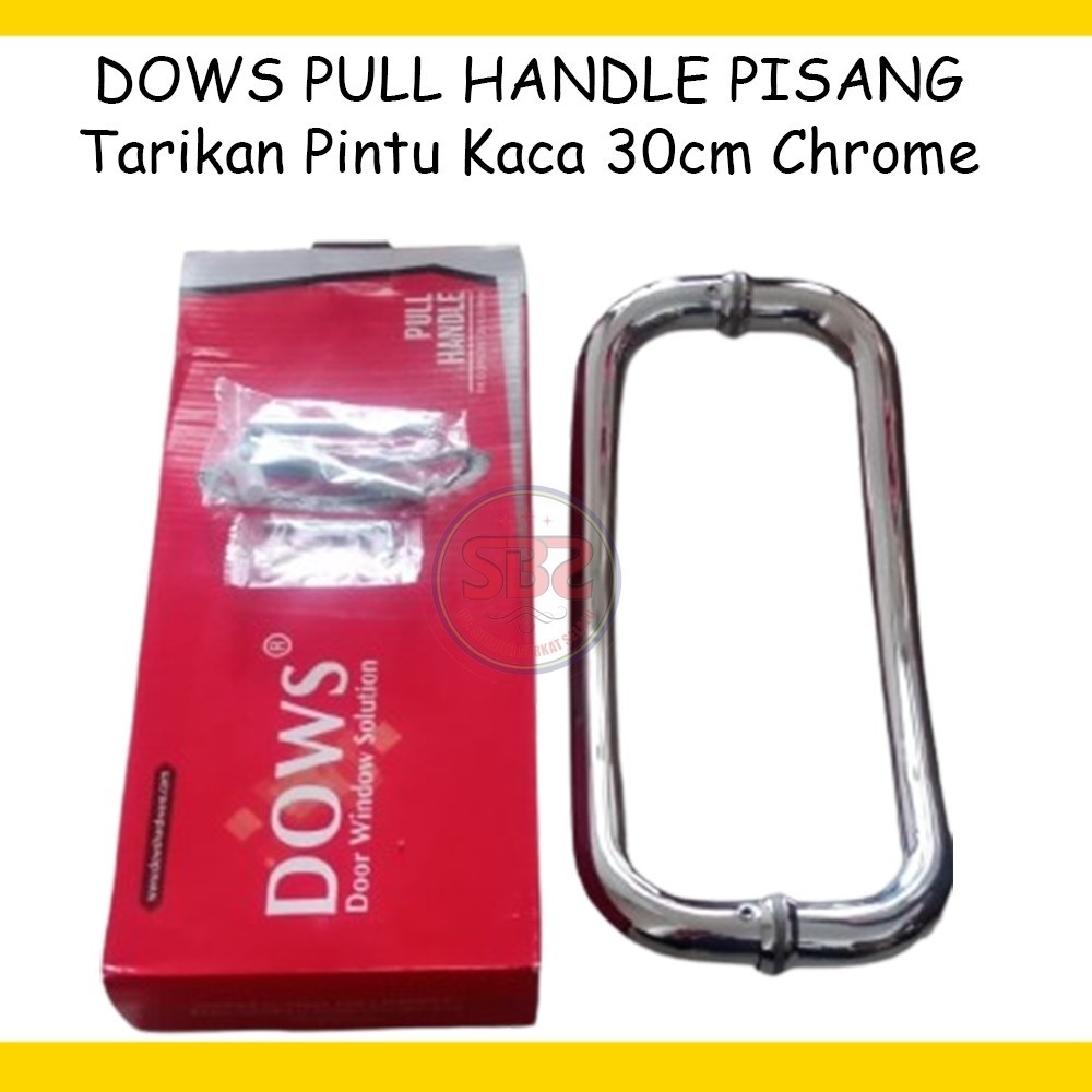 DOWS Handle Lengkung Handle Pisang Tarikan Pintu Kupu Tarung - Handle Pintu Lengkung Pisang 30cm dan