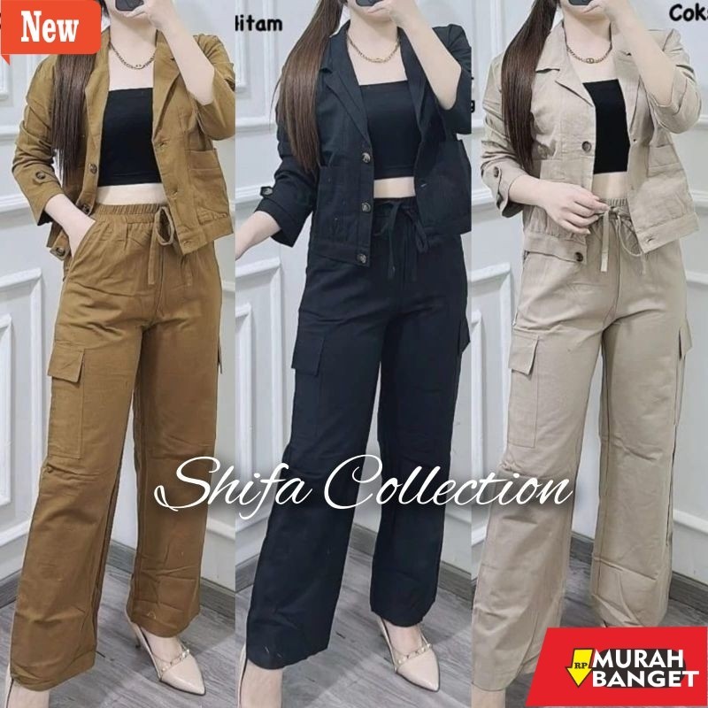 Celana panjang wanita terbaru- Celana Kulot Wanita Jumbo / Celana Kulot Panjang / Celana Cargo Wanit
