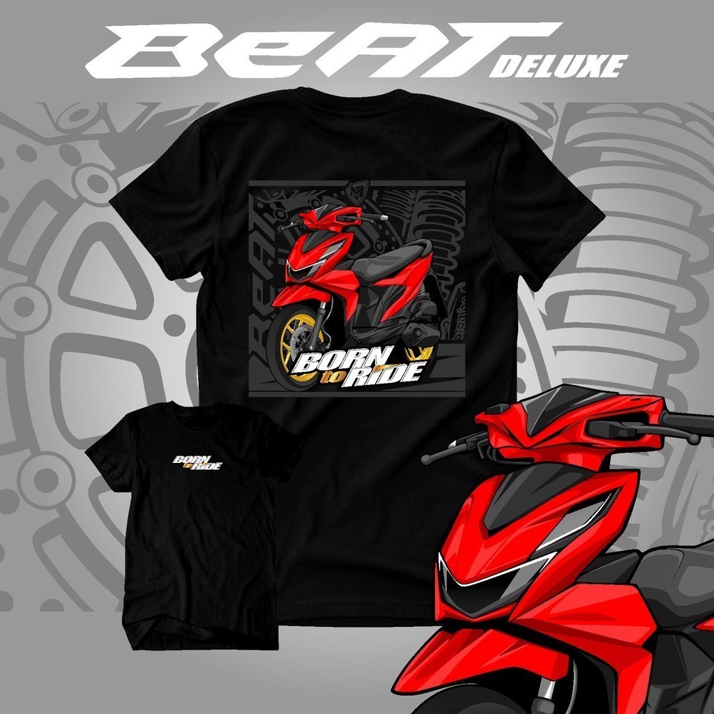 KAOS MOTOR BEAT DELUXE - Kaos Pria Distro Keren Terbaru Kaos Beat Deluxe Terbaru 2022 AMTS BEAT DELU