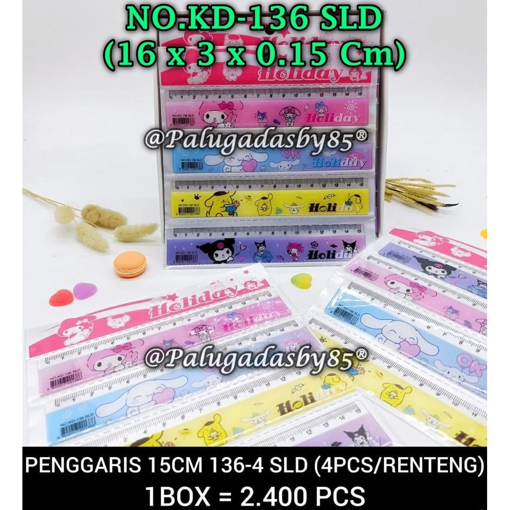 

(1 Biji) GABUNGAN Penggaris Sanrio 15 Cm / Penggaris 15 Cm / Penggaris Renteng GXIMP KD-136