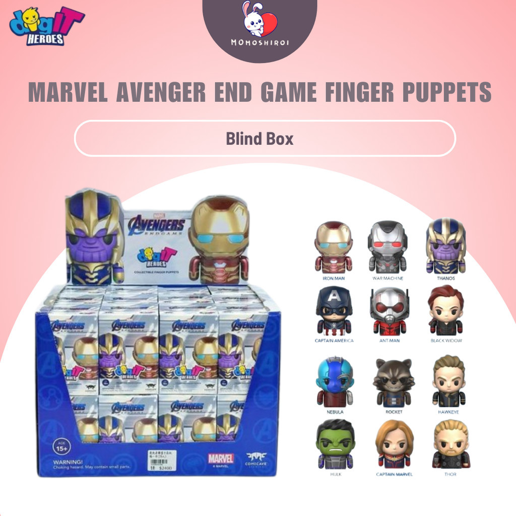 Marvel Comicave Avenger Avengers End game finger puppets Figure Trendy Toy Figure Iron Man Captain A