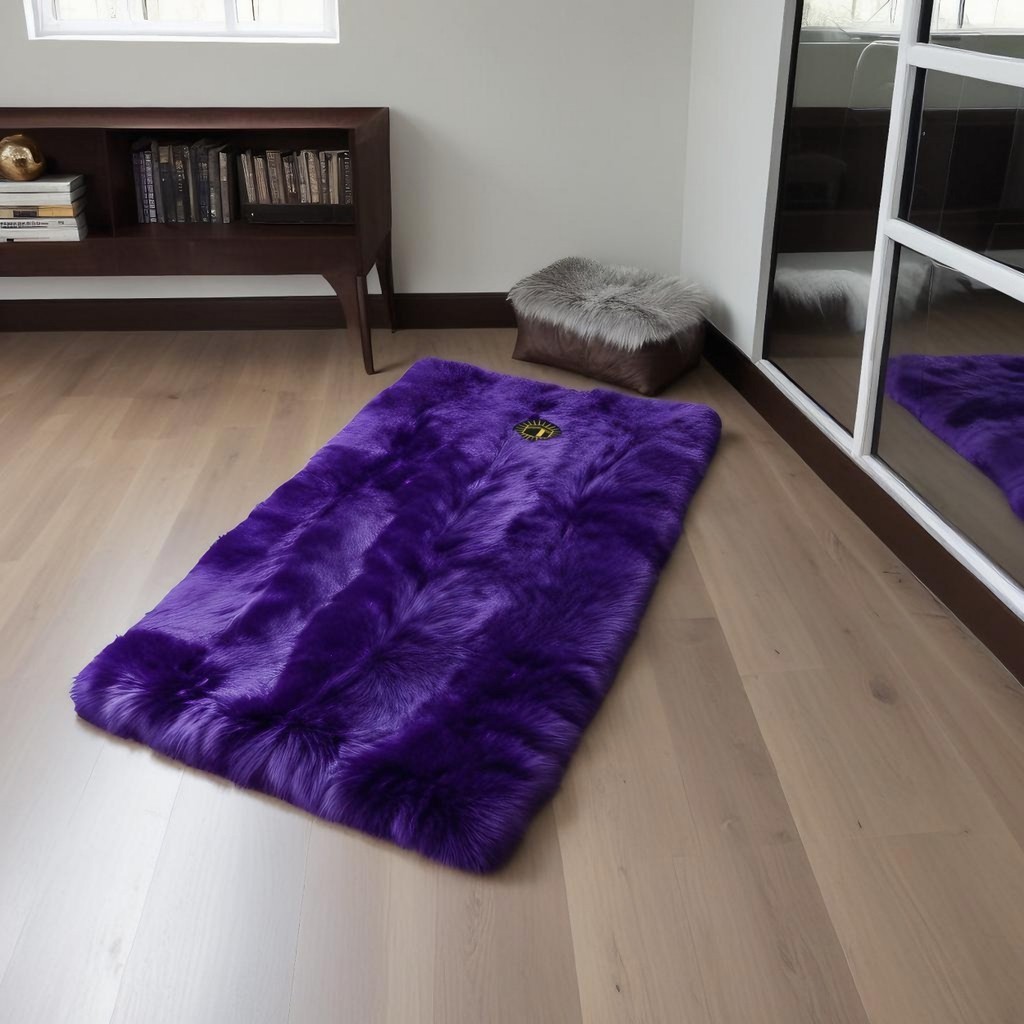 Sajadah Bulu Rasfur Polos 115x65x4.5cm/ Sajadah  premium/motip kabah ka'bah / non anti slip LP