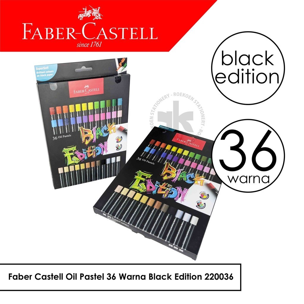 

Faber Castell Oil Pastel 36 Warna Black Edition 220036