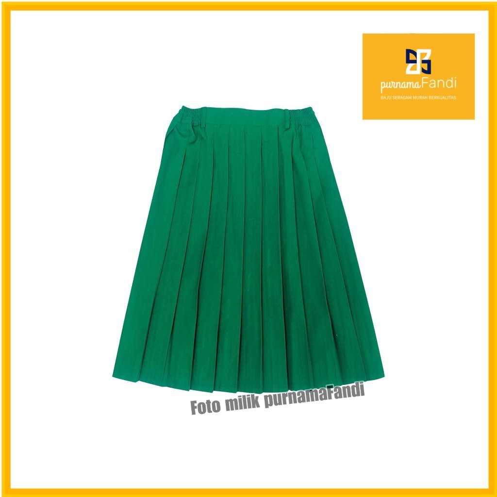 Seragam SD Purnama Rok Plisir Hijau