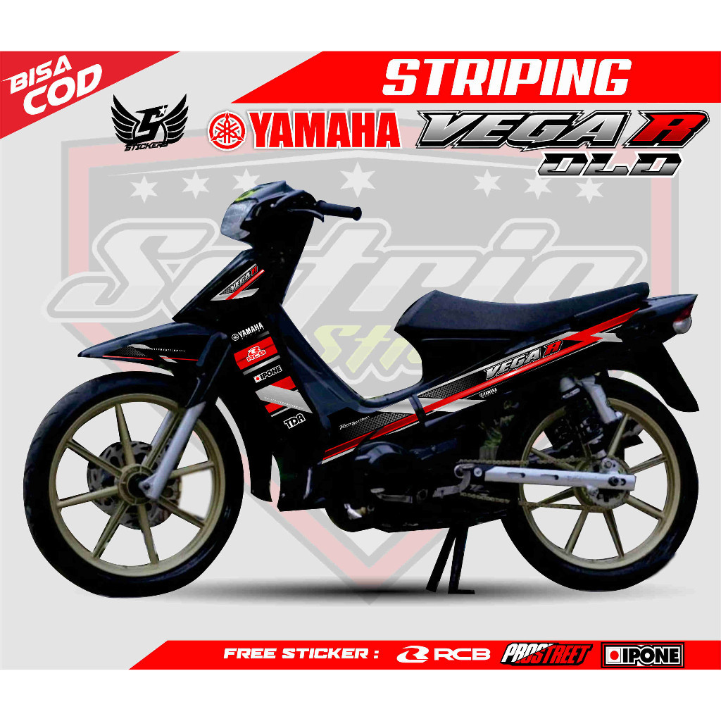 STRIPING VARIASI VEGA R OLD / STICKER VARIASI VEGA R LAMA