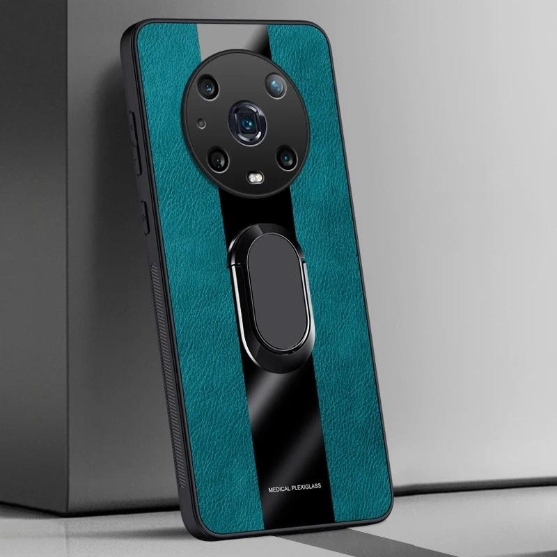 For Honor Magic 4 Pro Magic4 Honor Magic 4 Lite 5G Coque case Luxury Magnetic Silicone Leather Back 