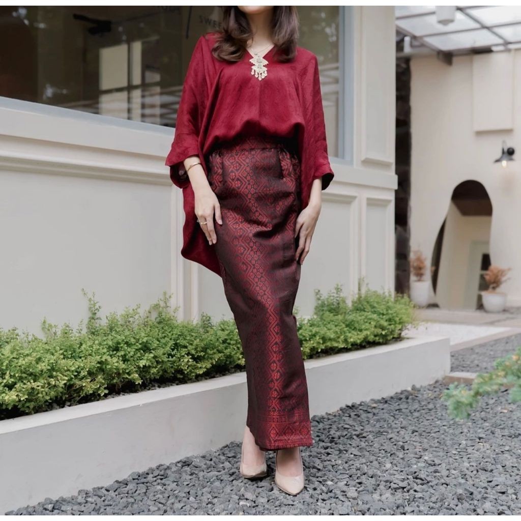 QUEEN Rok Songket / Rok Songket Span / Rok Songket Jadi / Rok Songket Palembang / Rok Songket Instan