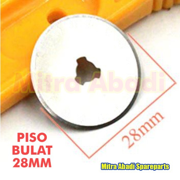 

REFILL Mata PISAU BULAT Rotary Cutter Pemotong Kain - 28mm -AND07