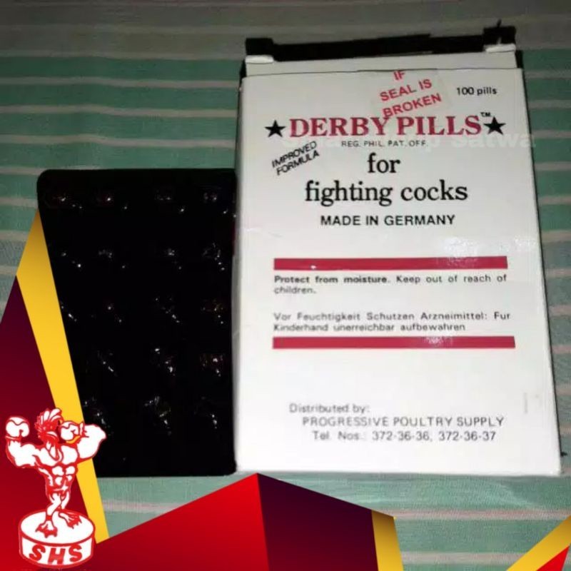 HM16L Derby Pills doping ayam made in jerman,,harga per strip 20pil.