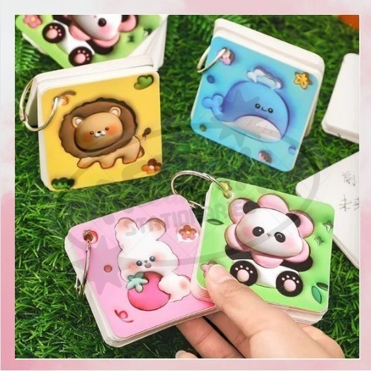 

Note Book Mini Motif 3D Animal Whale Panda Bunny Lion / Buku Memo Kecil Lucu Gantungan (FREE PLASTIK)