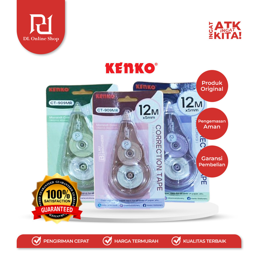 

KENKO PITA KOREKSI/ CORRECTION TAPE CT-909MR [12M x 5mm] (1PC)