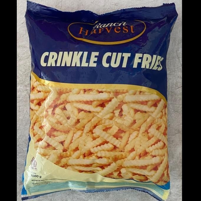 

Ranch Harvest Crinkle Cut Fries 1Kg / Kentang Goreng Keriting Premium