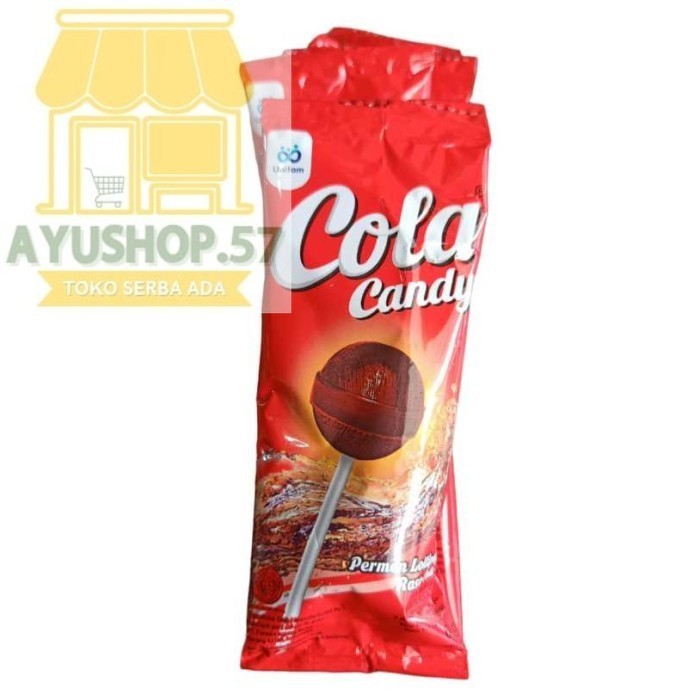

COLA CANDY / SPLIT PERMEN LOLLIPOP RENCENG ISI 12 - COLA - AYUSHOP57