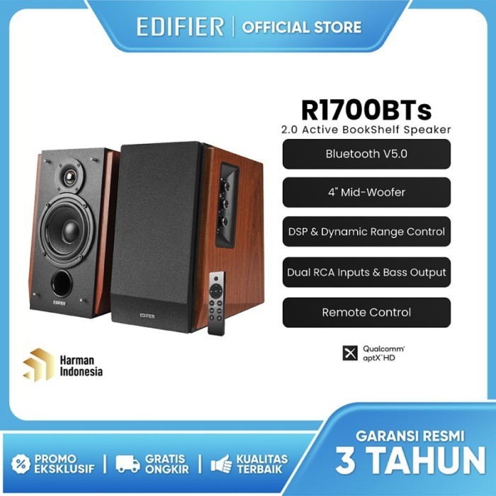 Edifier R1700BTs / R 1700BTs / R1700 BTs 2.0 Active Bookshelf  Active Speaker