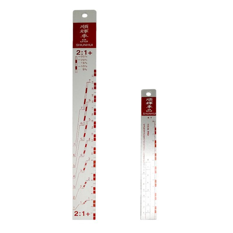 

Stainless Steel Paint Mixing Ruler Portable Ruler Car Paint Scale Varnish Measuring Scale Mixing Ruler Stirrer Ruler Paint Tool