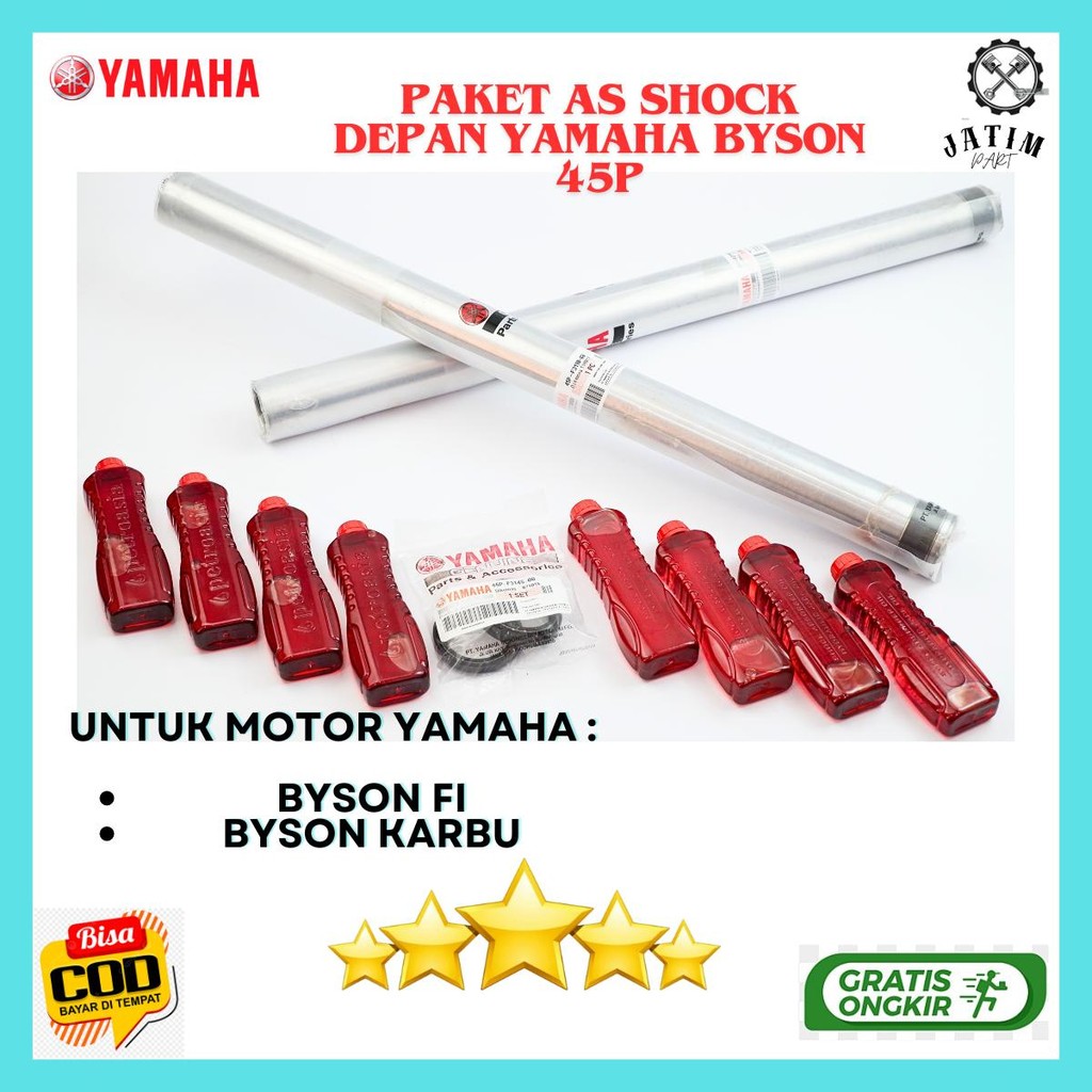 Shock Depan Byson 45P / Paket As Shock Depa Yamaha Byson F1 Ori Primium - 45P-F3110-00