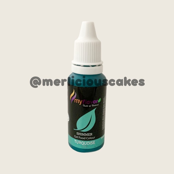 

My Flavor Turquoise Shimmer for Cake Painting Pewarna Makanan Halal