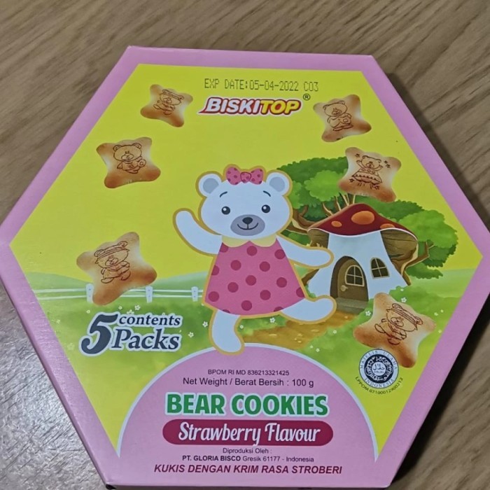 

Biskitop Bear Strawberry Biscuit/ Biscuit anak /Snack anak