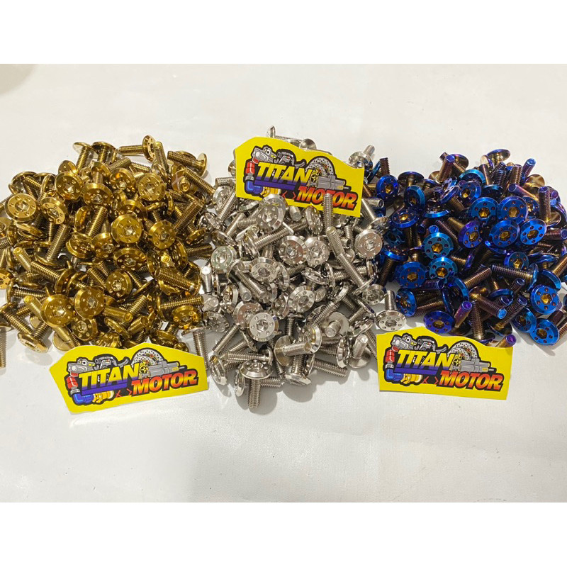 1 BUAH BAUT PROBOLT PIRINGAN CAKRAM DRAT 10 BAUT DISC ADV 150 VARIO 125/150 NEW  DRAT 10 STAINLESS A