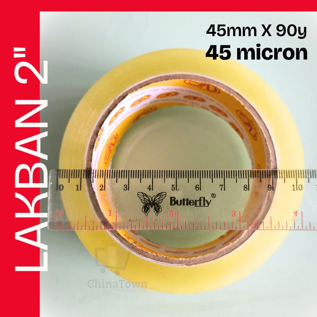 

Lakban 45mm 90yard Tebal 45 MICRON Plakban OPP Tape 2 inch Selotip