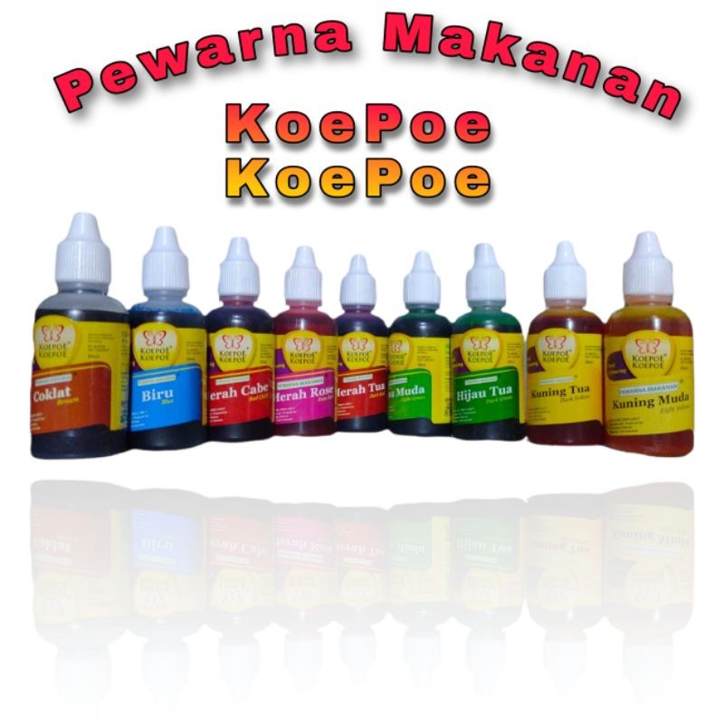 

pewarna makanan cair (SP) √ koepoe koepoe √ bahan kue