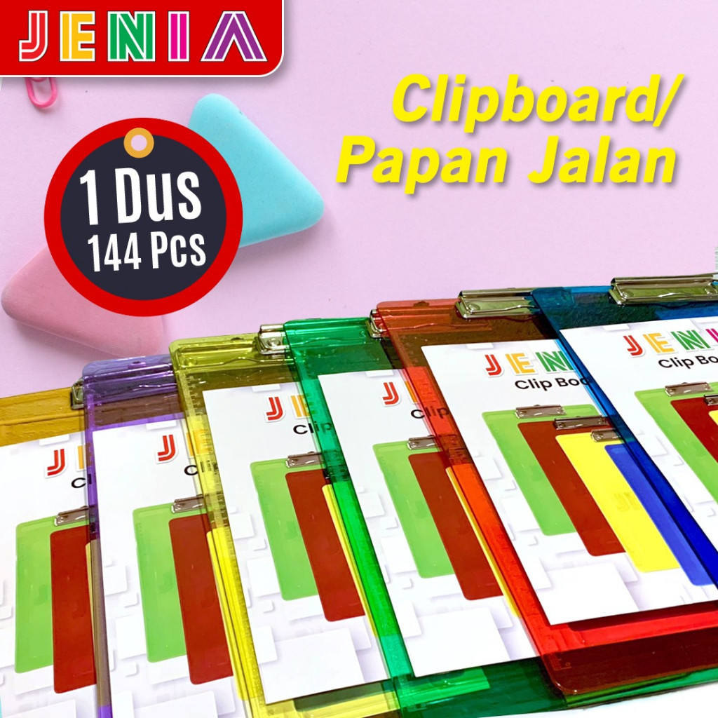 

(SA) Clipboard Bening Transparan / Papan Jajan Dada Folio