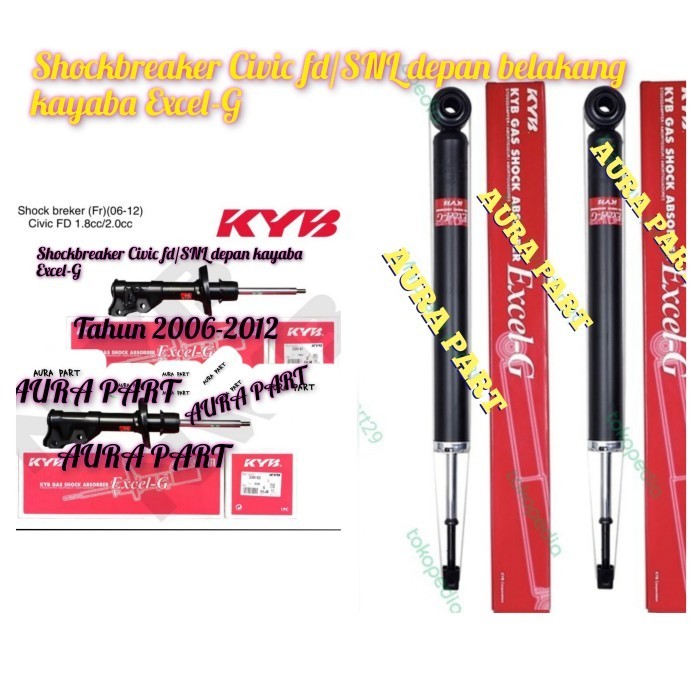 shockbreaker shock absorber depan belakang Civic fd Civic fd1 kayaba