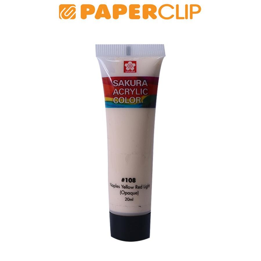 

ACRYLIC SAKURA 20ML XAC20-108 NAPLES YELLOW RED LIGHT