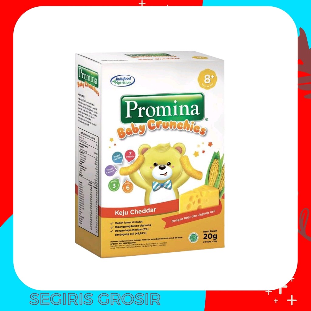

Promina Baby Crunchies Keju Cheddar 20 gr AF