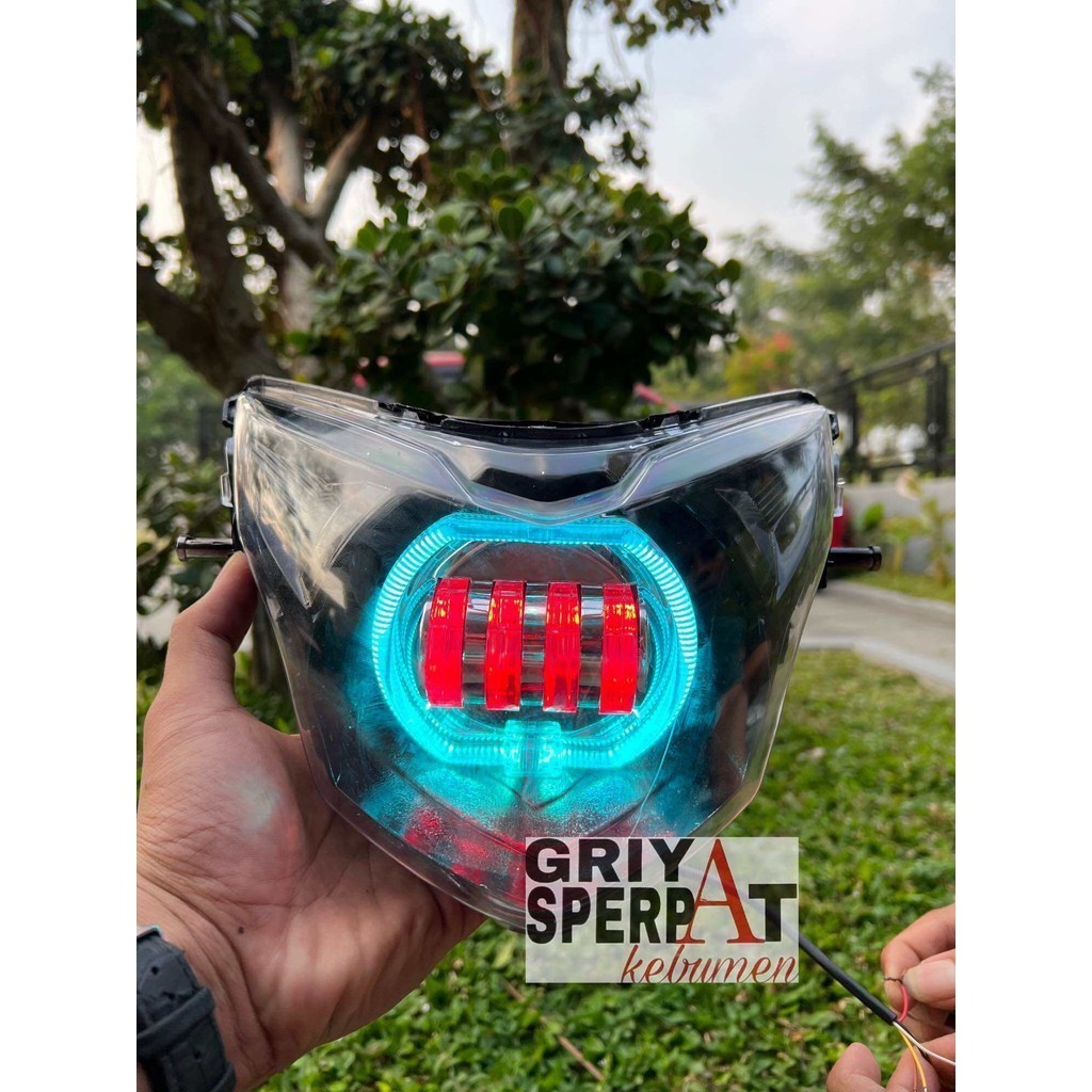 REFLEKTOR LAMPU DEPAN BILED JUPITER MX NEW 135 BILED PROJIE LED