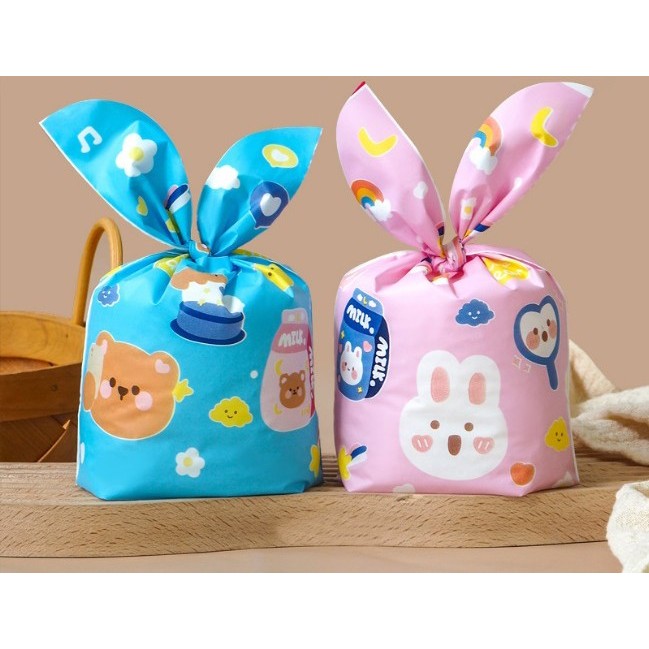 

HX170 [50 pcs] 18x30 Plastik Kelinci Souvenir Hadiah Snack Goodie Bag - Motif A