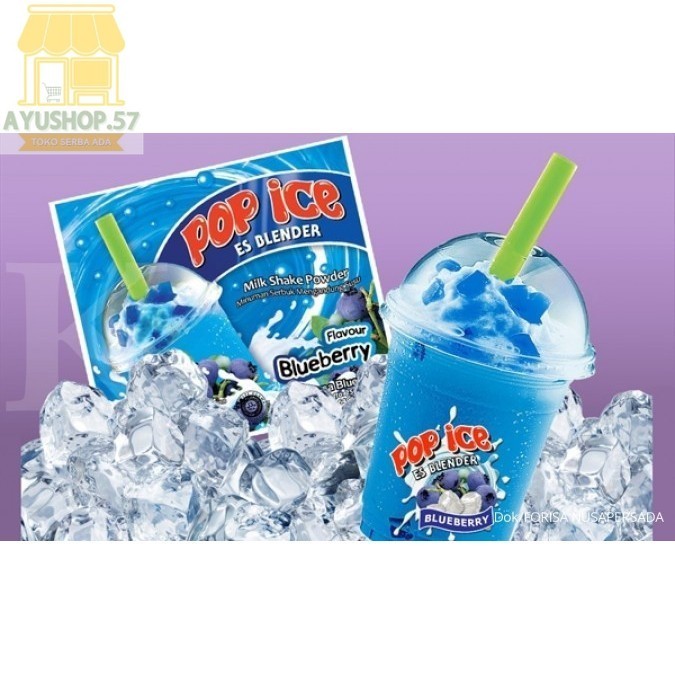 

Pop Ice Blueberry Minuman Bubuk [25g x 10 pcs] - AYUSHOP57