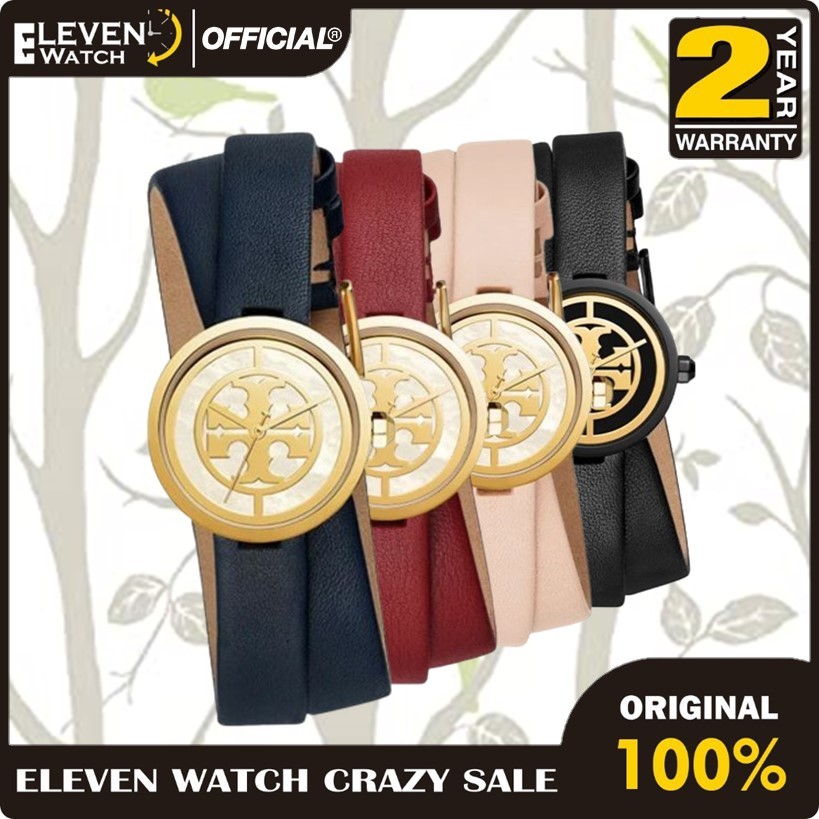 [Promo] Jam Tangan Wanita Tory Burch TBW4030 & TBW4031 & TBW4032 & TBW4033 Reva Double Wrap Leather 