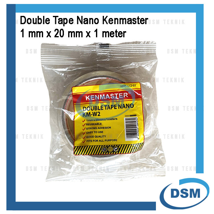 

KENMASTER KM-W2 DOUBLE TAPE NANO 2 CM SELOTIP PEREKAT LAKBAN SOLASI