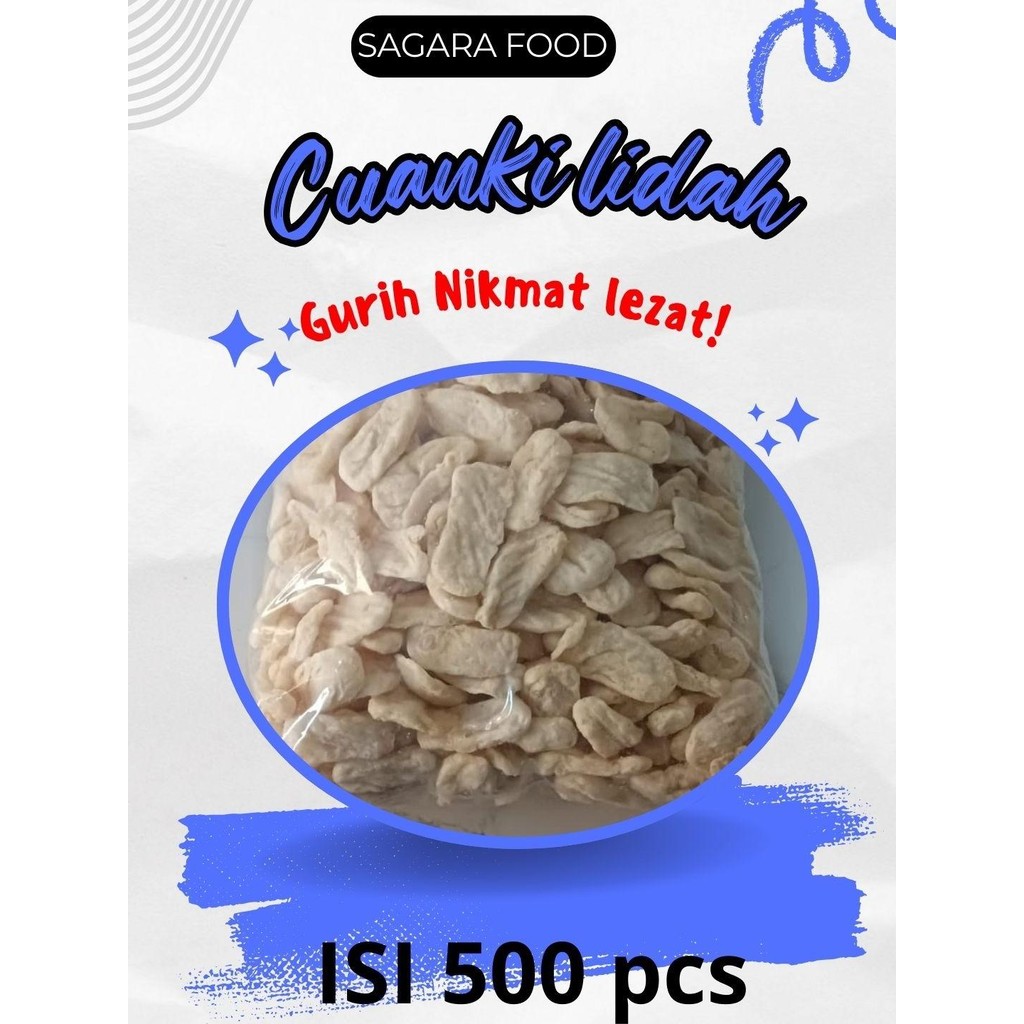 

Cuanki lidah isi 500 pcs Cuangki lidah Batagor Khas Garut Cuanki Lidah Panjang Pelengkap Baso Aci, Seblak, Mie Instan