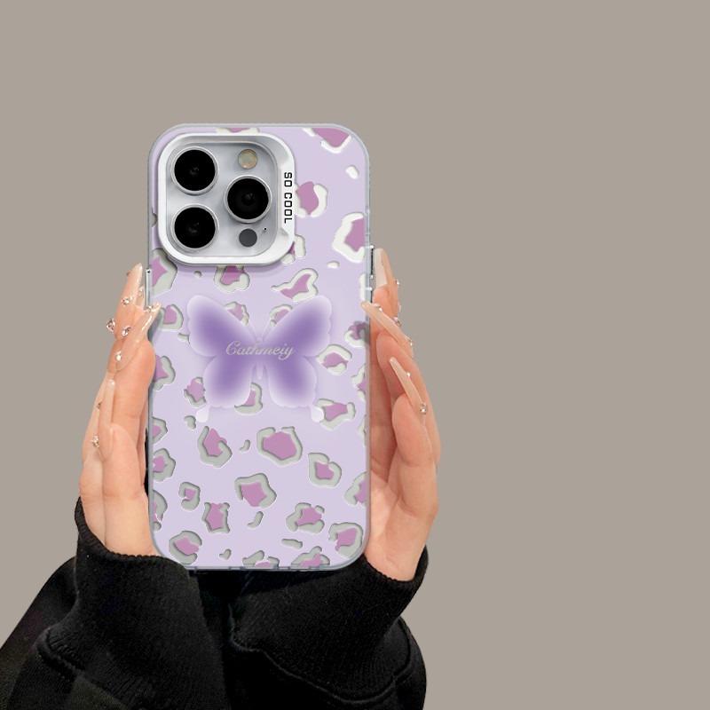 Hewan Kupu-kupu Macan Tutul Lucu Case hp iPhone 11 PRO MAX XS XR 12 13 14 15 PLUS