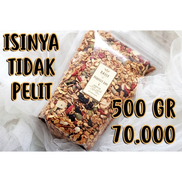 

Granola Roasted 500 gr (Mix Seed & Goji Berry & Raisins) by YDG - Oat - No Sugar